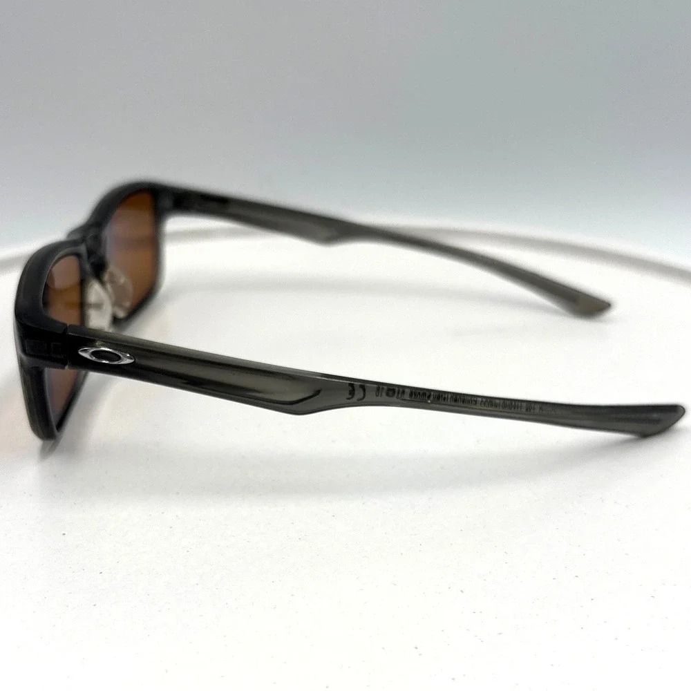 Oakley Plank 2.0 FRAMES ONLY Grey Smoke Rectangular Sunglasses OX8081-0653 Mens
